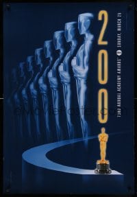 4z527 73RD ANNUAL ACADEMY AWARDS 1sh '01 cool Alex Swart design & image of many Oscars!