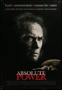 4z532 ABSOLUTE POWER 1sh '97 great image of star & director Clint Eastwood!