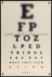 4z578 BLINK style A teaser 1sh '94 Madeleine Stowe, cool fuzzy image of eye chart!