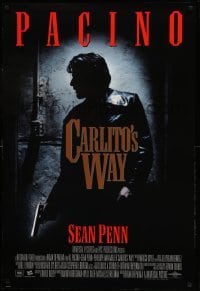 4z601 CARLITO'S WAY int'l 1sh '93 Al Pacino, Sean Penn, Brian De Palma thriller!