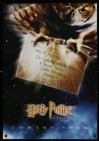 4z444 HARRY POTTER & THE PHILOSOPHER'S STONE 27x39 French commercial poster '01 Hedwig the owl!