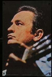 4z448 JOHNNY CASH 25x38 English commercial poster '71 cool super close up with guitar!