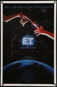 4z652 E.T. THE EXTRA TERRESTRIAL studio style 1sh '82 Steven Spielberg classic, John Alvin art!
