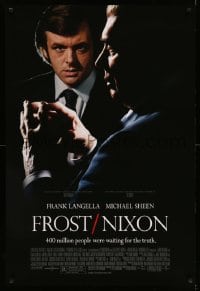 4z676 FROST/NIXON DS 1sh '08 Ron Howard directed, Frank Langella, Michael Sheen, Sam Rockwell!