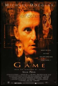 4z679 GAME 1sh '97 cool close-up image of Michael Douglas, Sean Penn!