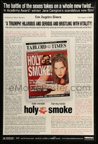 4z704 HOLY SMOKE DS reviews 1sh '99 cool image of Harvey Keitel & sexy Kate Winslet!
