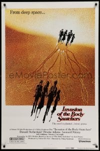 4z725 INVASION OF THE BODY SNATCHERS advance 1sh '78 Kaufman classic remake of sci-fi thriller!