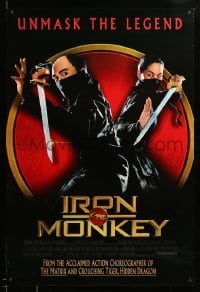 4z728 IRON MONKEY 1sh '01 Siu nin Wong Fei Hung ji: Tit Ma Lau, cool martial arts image w/swords!