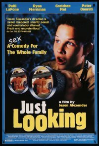 4z745 JUST LOOKING 1sh '99 Jason Alexander stars and directs a sex comedy for the whole family!