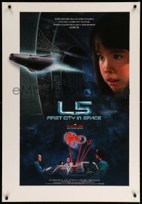 4z757 L5: FIRST CITY IN SPACE 1sh '96 IMAX sci-fi short, people will live among the planets!