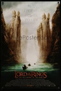 4z781 LORD OF THE RINGS: THE FELLOWSHIP OF THE RING advance DS 1sh '01 J.R.R. Tolkien, Argonath!