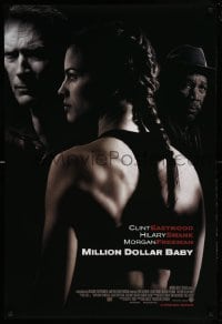 4z807 MILLION DOLLAR BABY int'l advance DS 1sh '04 Clint Eastwood, boxer Hilary Swank, Freeman!