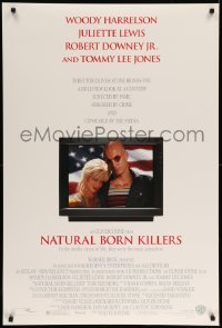 4z820 NATURAL BORN KILLERS DS 1sh '94 Oliver Stone, Woody Harrelson & Juliette Lewis on TV!