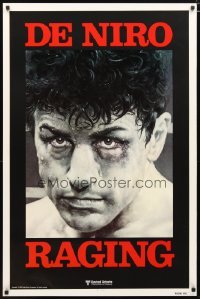 4z858 RAGING BULL teaser 1sh '80 Hagio art of Robert De Niro, Martin Scorsese boxing classic!