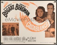 4z471 CASABLANCA 22x28 REPRO poster '80s Humphrey Bogart, Ingrid Bergman, Michael Curtiz!