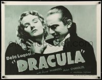 4z475 DRACULA 22x28 REPRO poster '90s Tod Browning, Bela Lugosi, same art as rare R38 half-sheet!