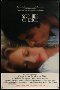 4z895 SOPHIE'S CHOICE advance 1sh '82 Alan J. Pakula directed, Meryl Streep, Kevin Kline!