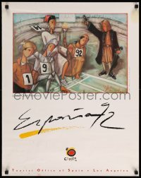 4z289 1992 SUMMER OLYMPICS Spain 22x28 special '87 great artwork by S. Foest Miguel!
