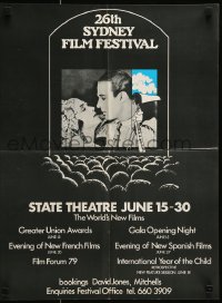 4z262 26TH SYDNEY FILM FESTIVAL 17x23 Australian film festival poster '79 State Theatre in Sydney!