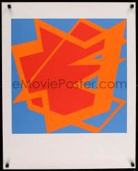 4z076 AGIDIUS GEISSELMANN signed #64/100 23x29 art print '93 blue/orange artwork!