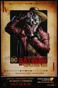 4z243 BATMAN: THE KILLING JOKE video/theatrica #996/1000 mini poster '16 Joker with camera!