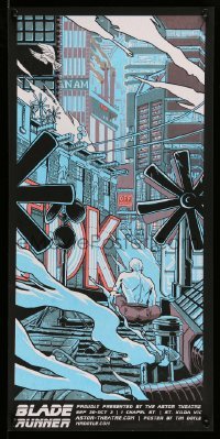 4z093 BLADE RUNNER signed #5/230 12x25 art print R10 by Timothy Doyle, Astor Theatre, first edition