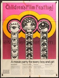 4z270 CHILDREN'S FILM FESTIVAL 30x40 Canadian film festival poster '66 party for every boy & girl