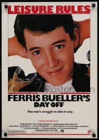 4z323 FERRIS BUELLER'S DAY OFF 17x24 special '86 Matthew Broderick in John Hughes teen classic!