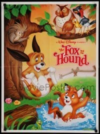 4z327 FOX & THE HOUND 20x27 special R88 friends who didn't know they were supposed to be enemies!