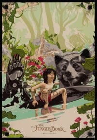 4z250 JUNGLE BOOK mini poster '16 great completely different art of Mowgli, Real3D release!