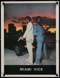 4z217 MIAMI VICE tv poster '85 cool image of Don Johnson and Philip Michael Thomas!