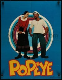 4z362 POPEYE 2-sided 17x22 special '80 Robin Williams & Shelley Duvall as E.C. Segar's characters!