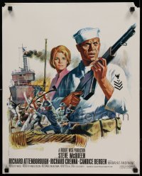 4z370 SAND PEBBLES 18x22 French special '60s-70s different art of Navy sailor Steve McQueen!