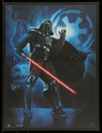 4z039 STAR WARS CELEBRATION IV signed 18x24 art print '07 by Mitchell, Sith Lord Darth Vader!