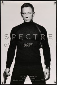 4z896 SPECTRE IMAX teaser DS 1sh '15 cool image of Daniel Craig as James Bond 007 with gun!