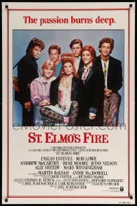 4z905 ST. ELMO'S FIRE int'l 1sh '85 Rob Lowe, Demi Moore, Emilio Estevez, Ally Sheedy, Judd Nelson