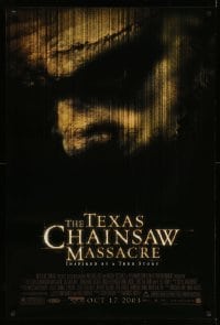 4z945 TEXAS CHAINSAW MASSACRE advance 1sh '03 cool horror image, Jessica Biel, Jonathan Tucker