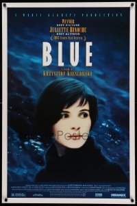 4z952 THREE COLORS: BLUE 1sh '93 Juliette Binoche, part of Krzysztof Kieslowski's trilogy!