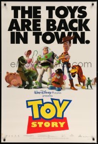 4z960 TOY STORY DS 1sh '95 Disney & Pixar cartoon, great images of Buzz, Woody & cast!