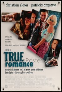 4z967 TRUE ROMANCE DS 1sh '93 Christian Slater, Patricia Arquette, by Quentin Tarantino!