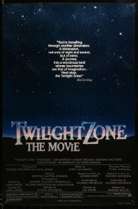 4z969 TWILIGHT ZONE 1sh '83 Rod Serling TV series, Spielberg, Alvin art, no border design!
