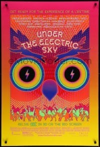 4z974 UNDER THE ELECTRIC SKY DS 1sh '14 cool wild psychedelic art image of owl!