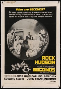 5a235 SECONDS linen 1sh '66 Rock Hudson buys himself a new life, John Frankenheimer!