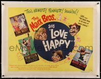 5b080 LOVE HAPPY linen style B 1/2sh '49 Marx Brothers and sexy girls in musical Girlesque!
