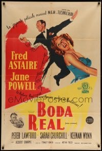 5c007 ROYAL WEDDING Argentinean '53 great art of dancing Fred Astaire & Jane Powell, Stanley Donen