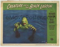 5c081 CREATURE FROM THE BLACK LAGOON LC #8 '54 classic close up of monster emerging from water!
