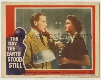 5c080 DAY THE EARTH STOOD STILL LC #8 '51 Patricia Neal watches Hugh Marlowe on phone, classic!