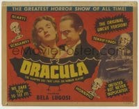 5c096 DRACULA TC R51 Tod Browning, Bela Lugosi as the vampire that lives on human blood!