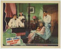 5c071 HOLD THAT GHOST LC '41 Bud Abbott & Lou Costello with Joan Davis & Madge Crane in wheelchair!