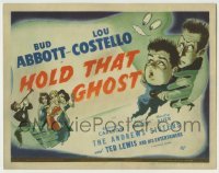 5c066 HOLD THAT GHOST TC '41 great art of scared Bud Abbott & Lou Costello, plus Andrews Sisters!